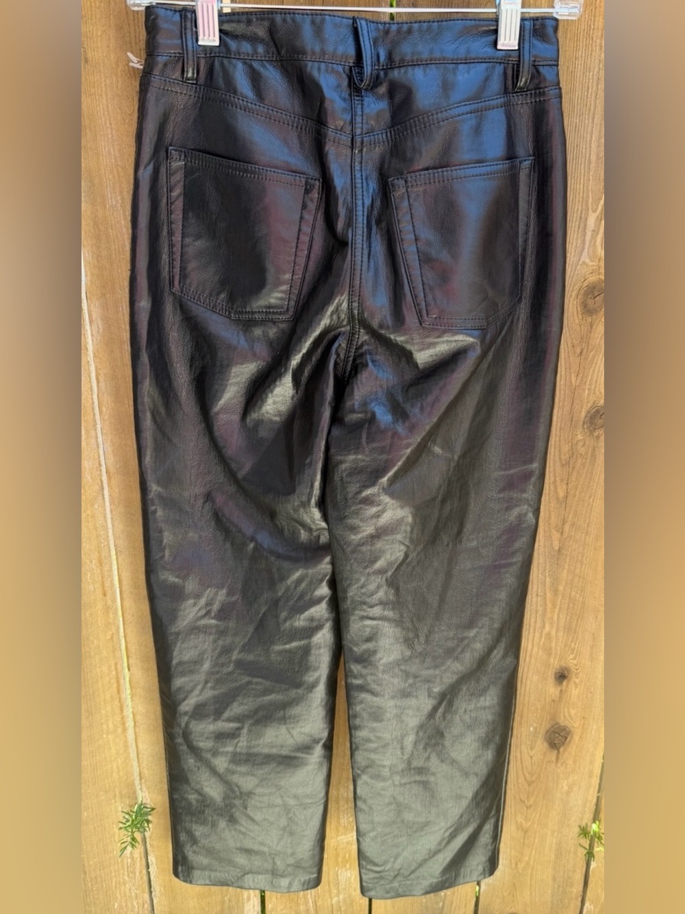 Wilfred‎ Black vegan Leather Womens  Pants - Classic Straight Fit size 2